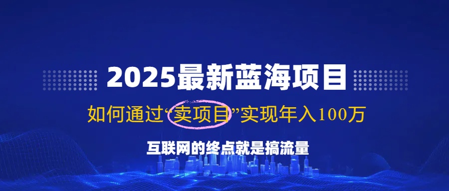 2025最新蓝海项目，零门槛轻松复制，月入10万+，新手也能操作！-云享网创