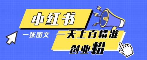 小红书模版一张图片一天轻松引流上百创业粉-云享网创