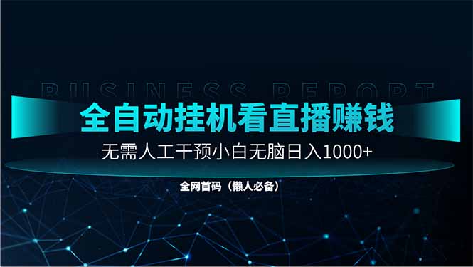 直播助手全自动看大平台直播赚钱，全自动无需人工干预，小白无脑日入1000-云享网创