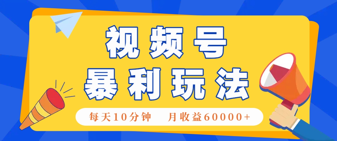 视频号AI赚钱法，每天只需10分钟，月入6万+！(超详细拆解)-云享网创