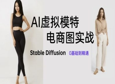 AI虚拟模特电商图实战，AI绘画Stable Diffusion 0基础到精通-云享网创