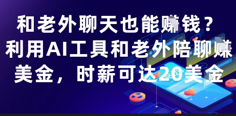 和老外聊天也能挣钱？利用AI工具和老外陪聊挣美金，时薪可达20刀-云享网创