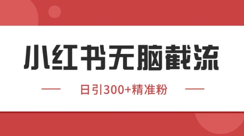 小红书只要你有同行就能获客，独家野路子获客玩法，暴力截流【揭秘】-云享网创