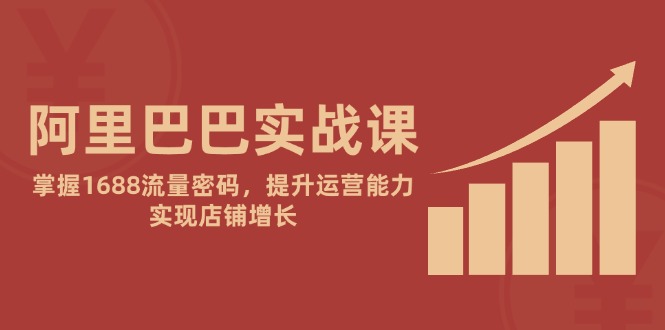阿里巴巴实战课：掌握1688流量密码，提升运营能力，实现店铺增长-云享网创