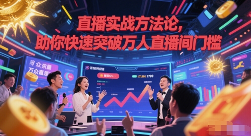 直播实战方法论，助你快速突破万人直播间门槛-云享网创