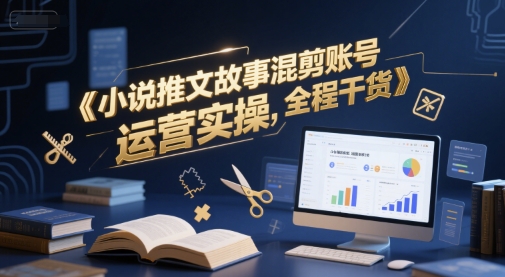 小说推文故事混剪账号运营实操，全程干货-云享网创