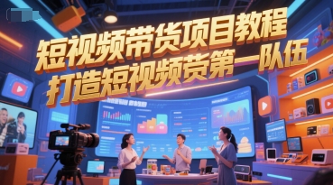 短视频带货项目教程，打造短视频带货第一队伍-云享网创