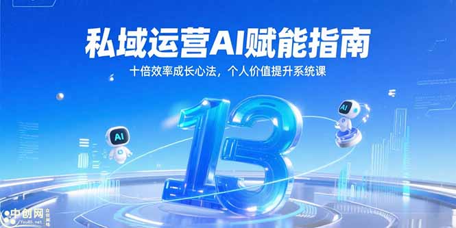 私域运营AI赋能指南，十倍效率成长心法，个人价值提升系统课-云享网创