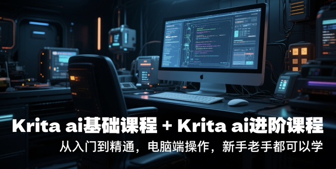 krita ai基础课程+Krita ai进阶课程，从入门到精通，电脑端操作，新手老手都可以学-云享网创