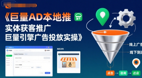 巨量AD本地推实体获客推广，巨量引擎广告投放实操-云享网创