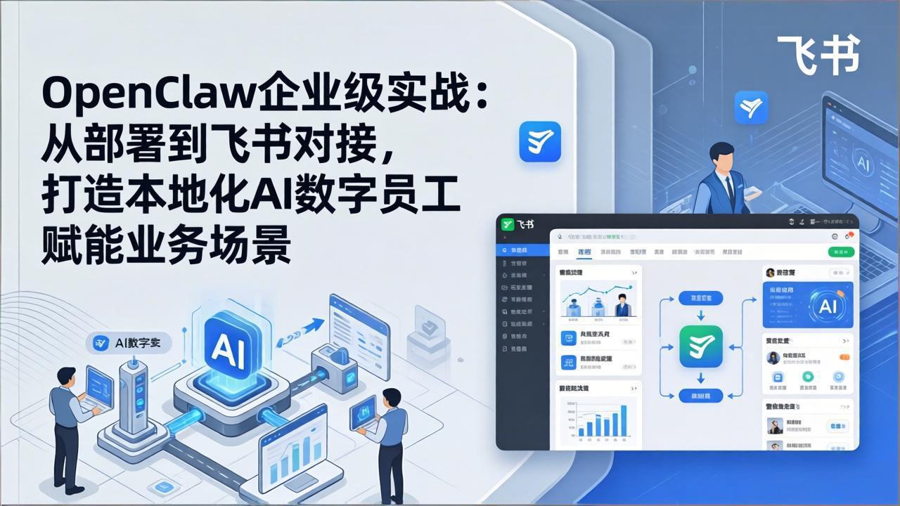 OpenClaw企业级实战:从部署到飞书对接,打造本地化AI数字员工赋能业务场景-云享网创