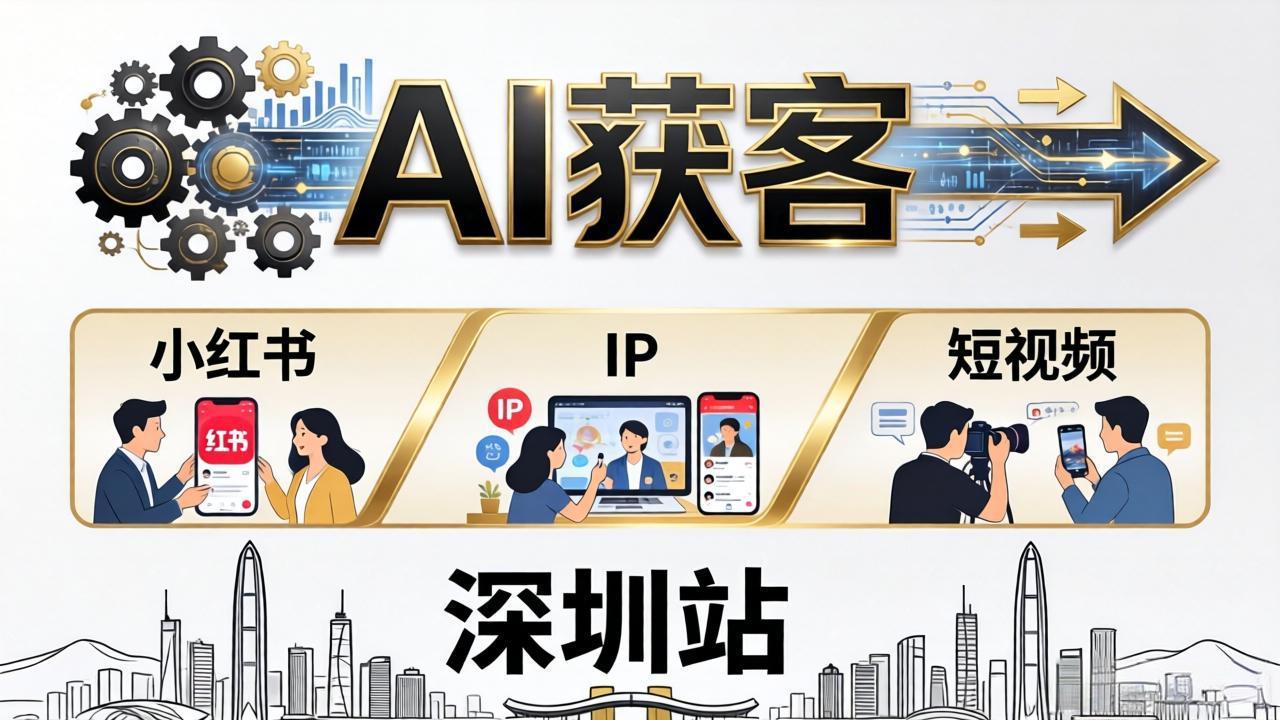 2026AI获客大课深圳站：4月17日-19日3天2夜拆透小红书+IP+短视频，老板操盘手必来-云享网创
