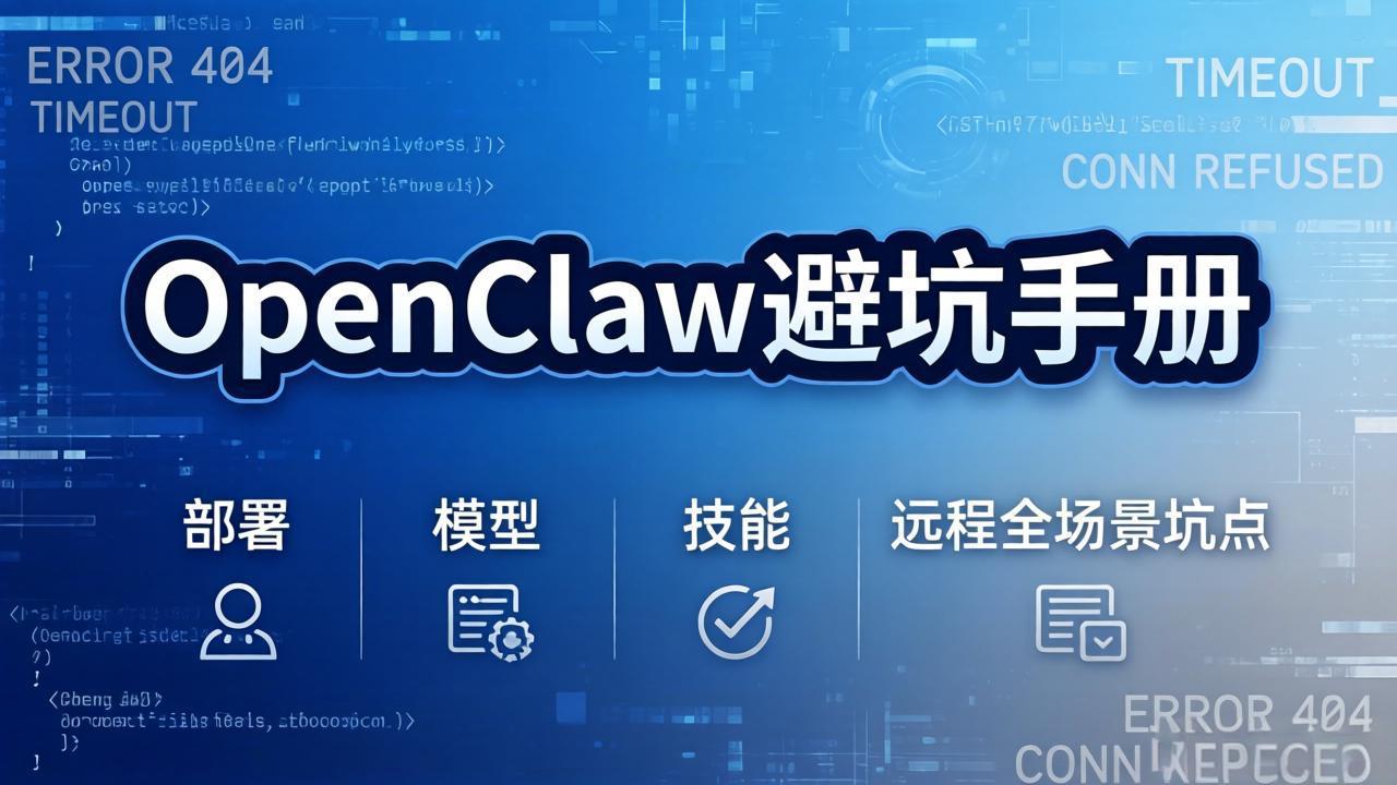 OpenClaw避坑手册：部署+模型+技能+远程全场景坑点，一次性给你说全，少走弯路-云享网创
