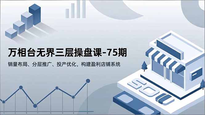 万相台无界三层操盘课-75期,销量布局、分层推广、投产优化,构建盈利店铺系统-云享网创