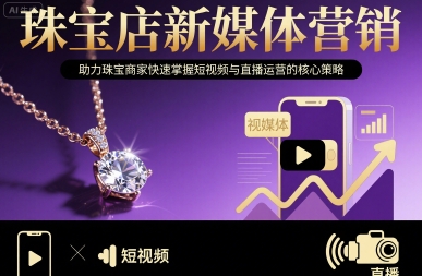 珠宝店新媒体营销，助力珠宝商家快速掌握短视频与直播运营的核心策略-云享网创