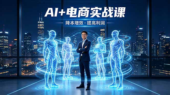 AI+电商实战课，1人+N个AI 智能体，把SOP变AI员工，实现降本增效提高利润-云享网创