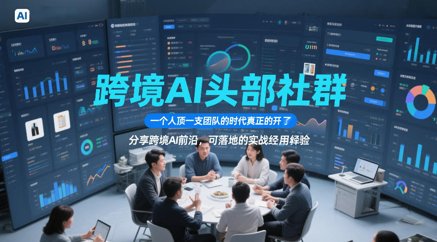 跨境AI头部社群，一个人顶一支团队的时代真正的开始了，分享跨境AI前沿，可落地的实战经验(更新5月11日)-云享网创