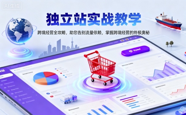 独立站实战教学,跨境经营全攻略,助您告别流量依赖,掌握跨境经营的终极奥-云享网创