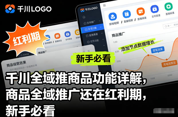 千川全域推商品功能详解,商品全域推广还在红利期,新手必看-云享网创