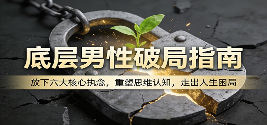 底层男性破局指南：放下六大核心执念，重塑思维认知，走出人生困局-云享网创