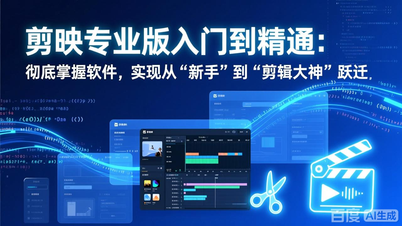 剪映专业版入门到精通：彻底掌握软件，实现从“新手”到“剪辑大神”跃迁-云享网创