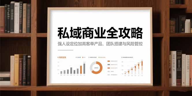 私域商业全攻略，强人设定位加高客单产品，团队搭建与风险管控-云享网创