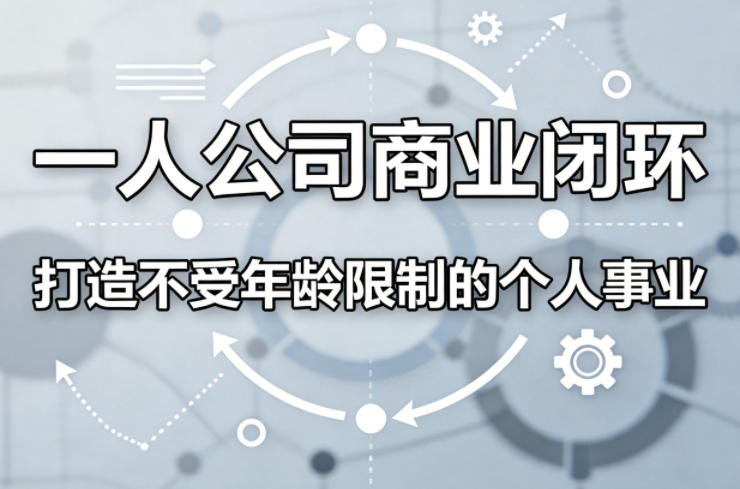 一人公司商业闭环，打造一份不受年龄限制的个人事业-云享网创