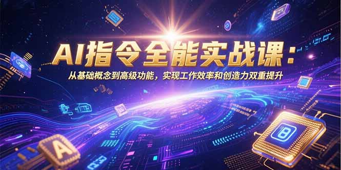 AI指令全能实战课：从基础概念到高级功能，实现工作效率和创造力双重提升-云享网创