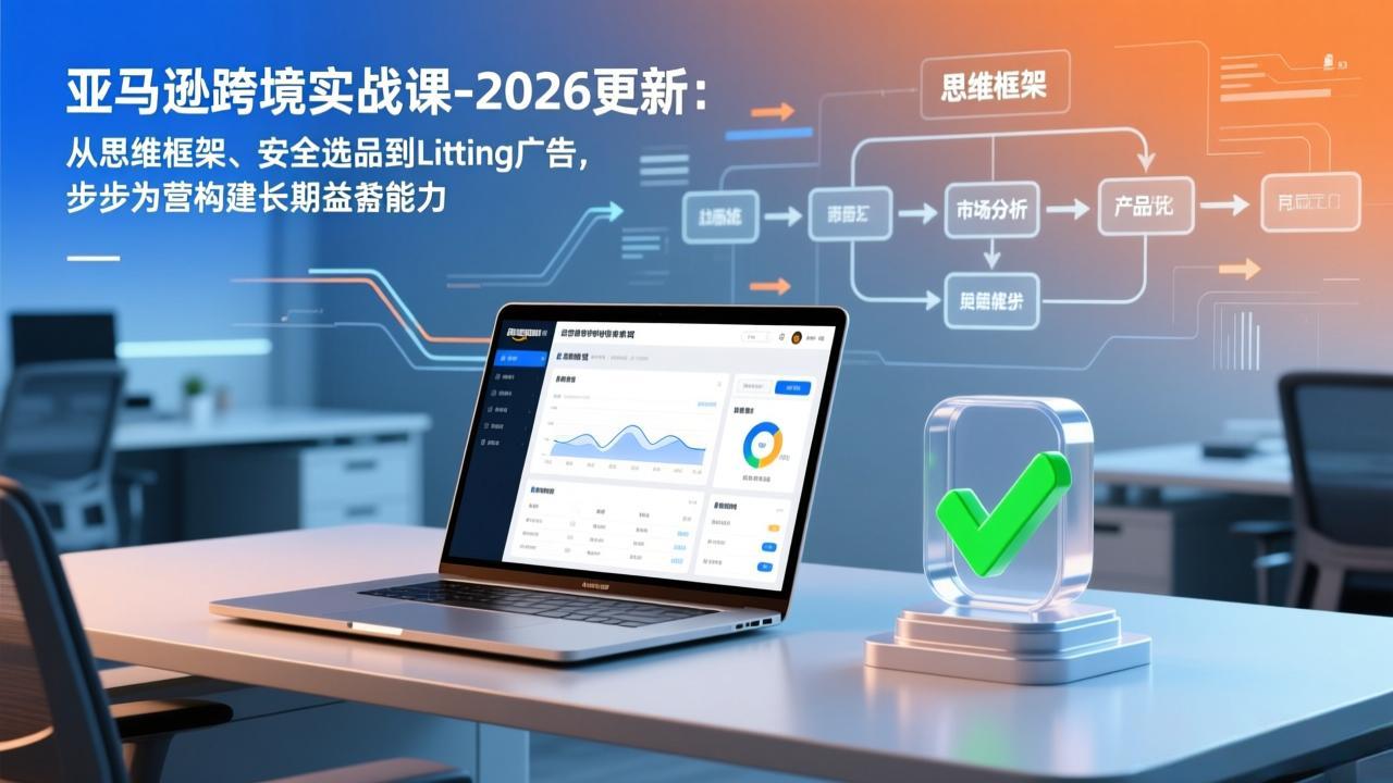 亚马逊跨境实战课-2026更新：从思维框架、安全选品到Listing广告，步步为营构建长期盈利能力-云享网创
