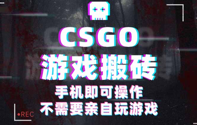 CSGO游戏挂机捡漏，单日扫货500+，年底小高峰上车可吃肉，手机即可操作…-云享网创