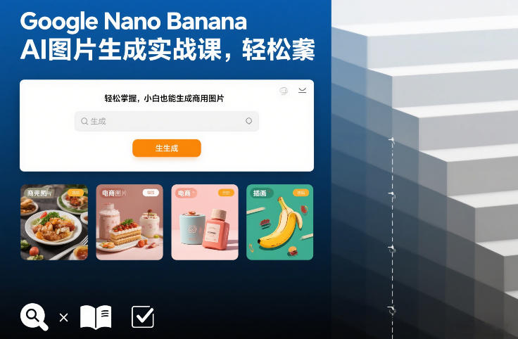 Google Nano Banana AI图片生成实战课，轻松掌握，小白也能生成商用图片-云享网创