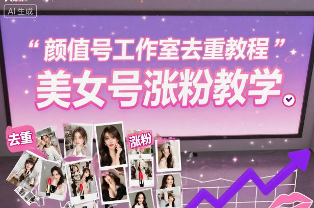 颜值号工作室去重教程,美女号涨粉教学-云享网创