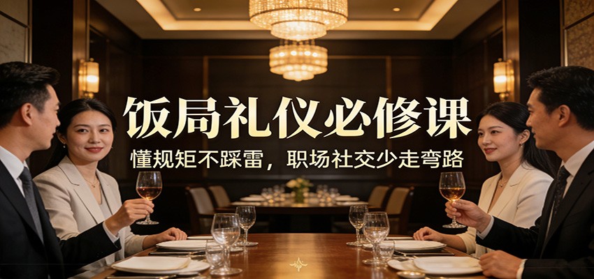 公众号收费文章：《饭局礼仪必修课：懂规矩不踩雷，职场社交少走弯路》-云享网创