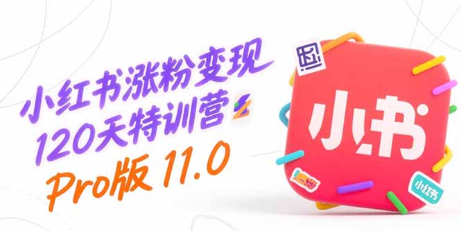 小红书涨粉变现120天特训营Pro版11.0：从0到1掌握平台运营,内容制作和变现-云享网创