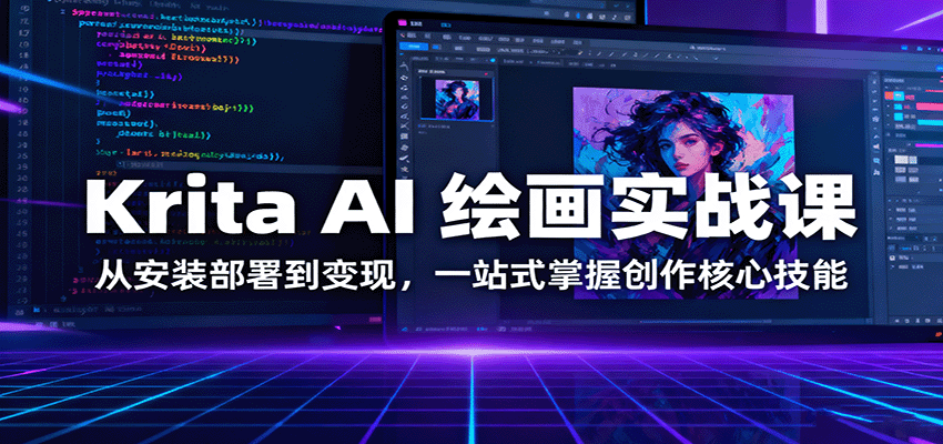 Krita AI 绘画实战课:从安装部署到变现,一站式掌握创作核心技能-云享网创