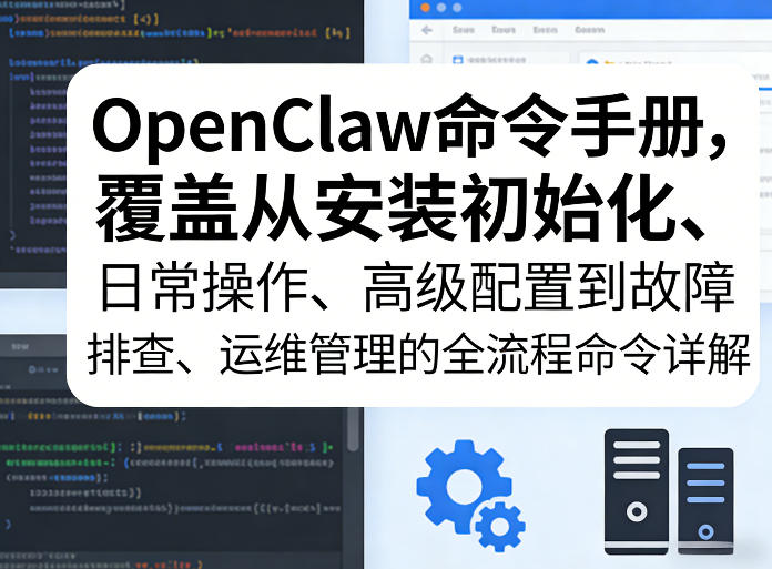 OpenClaw命令手册，覆盖从安装初始化、日常操作、高级配置到故障排查、运维管理的全流程命令详解-云享网创