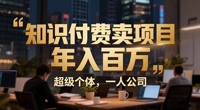 从0到年入百万：超级个体实战心得公开，个人IP×精准引流×成交系统全拆解-云享网创