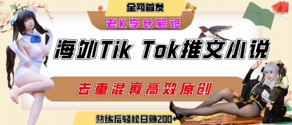 海外tiktok小说推文暴力项目，高停留率，高转化率，上手后一天搞顿饭钱不是问题-云享网创