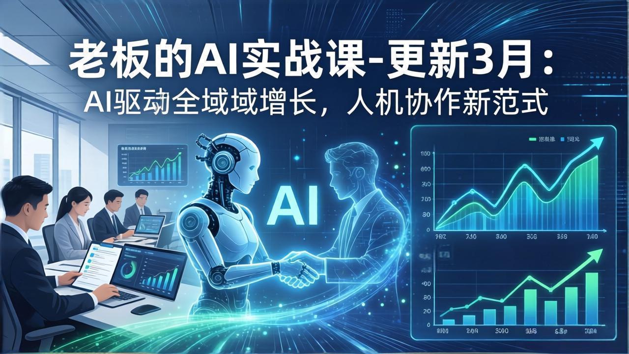 老板的AI实战课-更新3月：AI驱动全域增长，人机协作新范式，用AI提高企业效率、利润与竞争力-云享网创