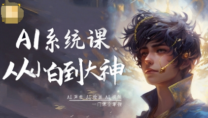 AI系统课程,从小白到大神系统学AI,AI声音-AI绘画-AI视频一门课全掌握-云享网创
