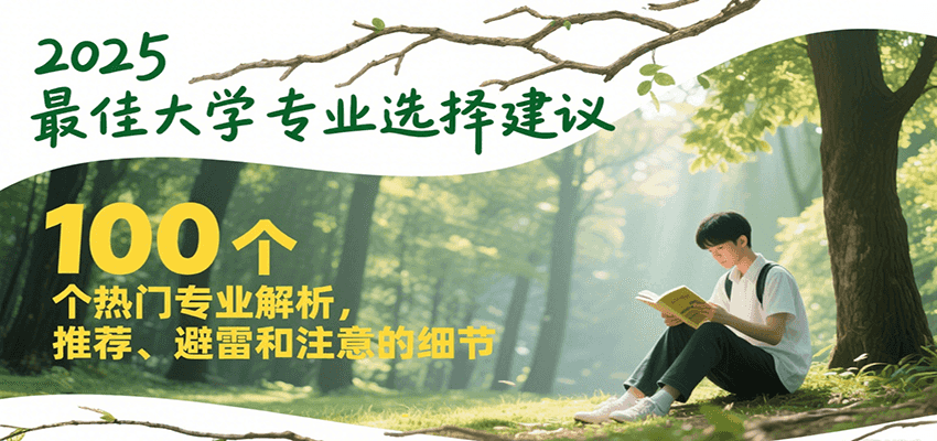 2025最佳大学专业选择建议，100个热门专业解析，推荐、避雷和注意的细节-云享网创
