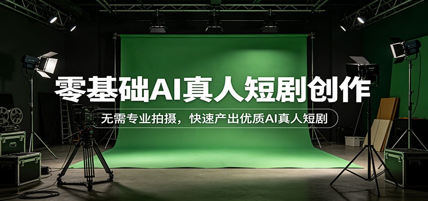 零基础AI真人短剧创作：无需专业拍摄，快速产出优质AI真人短剧-云享网创