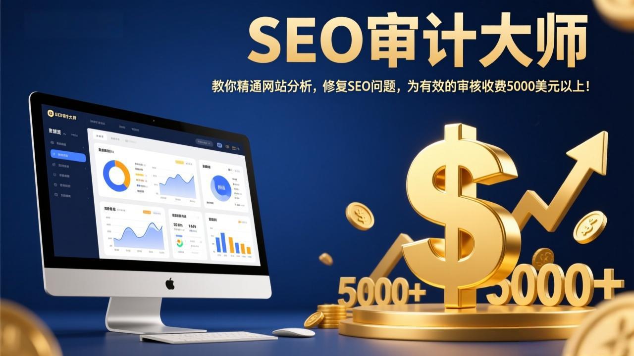 SEO审计大师：教你精通网站分析，修复SEO问题，为有效的审核收费5000美元以上！-云享网创