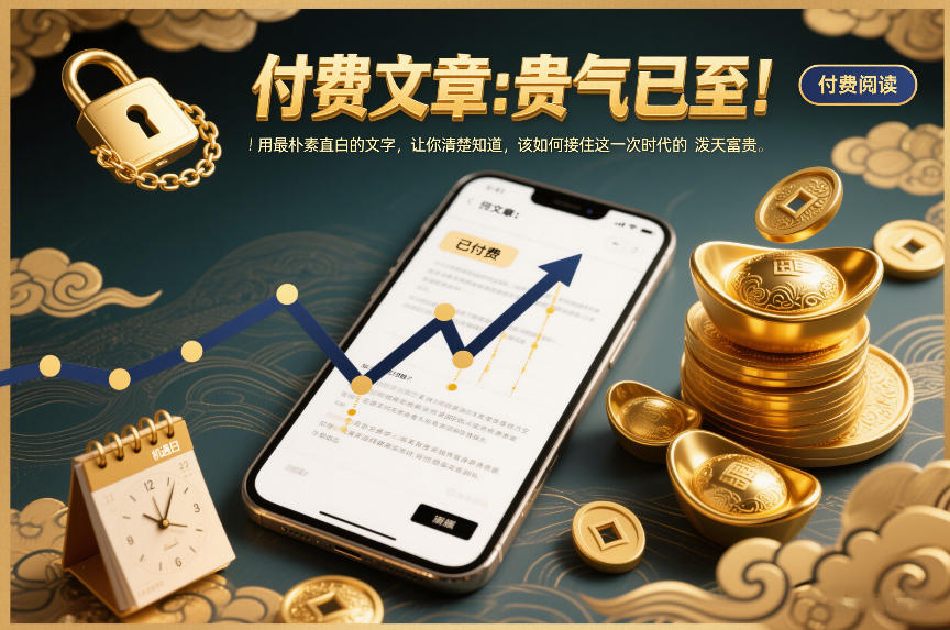 付费文章：贵气已至！用最朴素直白的文字，让你清楚知道，该如何接住这一次时代的泼天富贵-云享网创