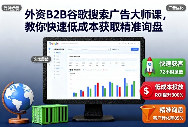 外资B2B谷歌搜索广告大师课，教你快速低成本获取精准询盘-云享网创