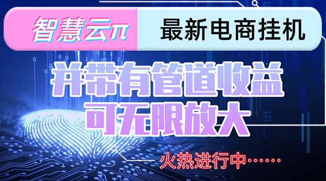 智慧云π电脑挂机单机每天收益300—500+ 并带有团队管道收益 可无限放大-云享网创