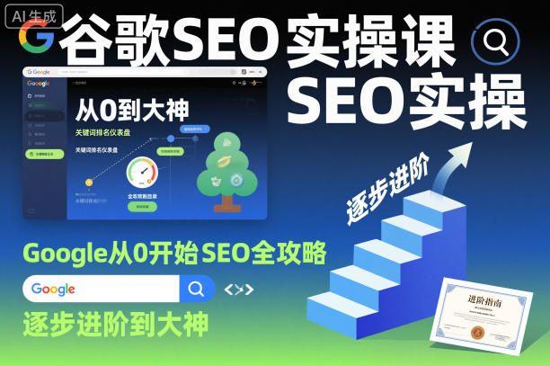 谷歌SEO实操课,Google从0开始SEO全攻略,逐步进阶到大神-云享网创