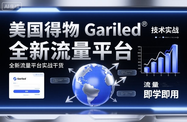美国得物Gariled技术实战，全新流量平台实战干货，即学即用-云享网创