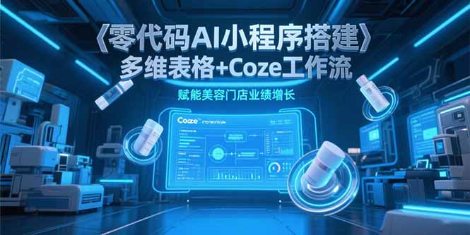 零代码AI小程序搭建,多维表格+Coze工作流,赋能美容门店业绩增长-云享网创