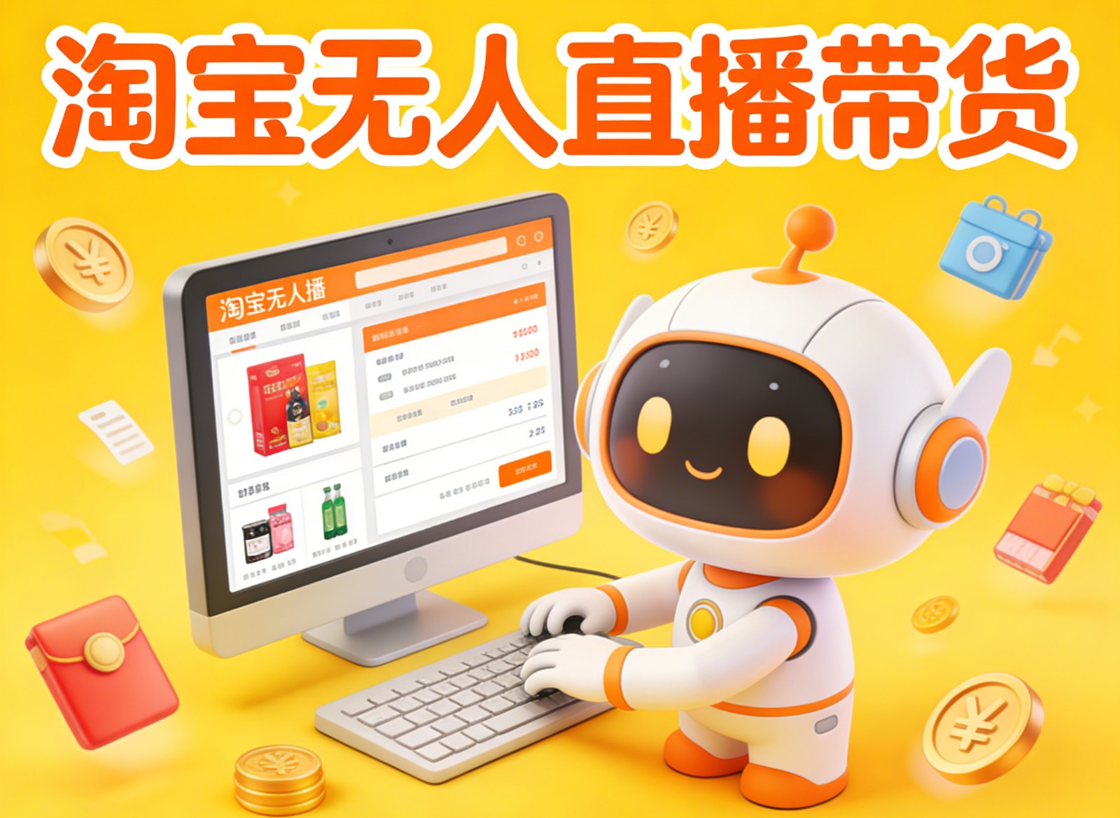 淘宝无人直播带货，24小时自动卖货，月佣金1W+，不违规不封号，不用露脸-云享网创